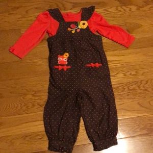 Gymboree adorable owl bodysuit and jumper